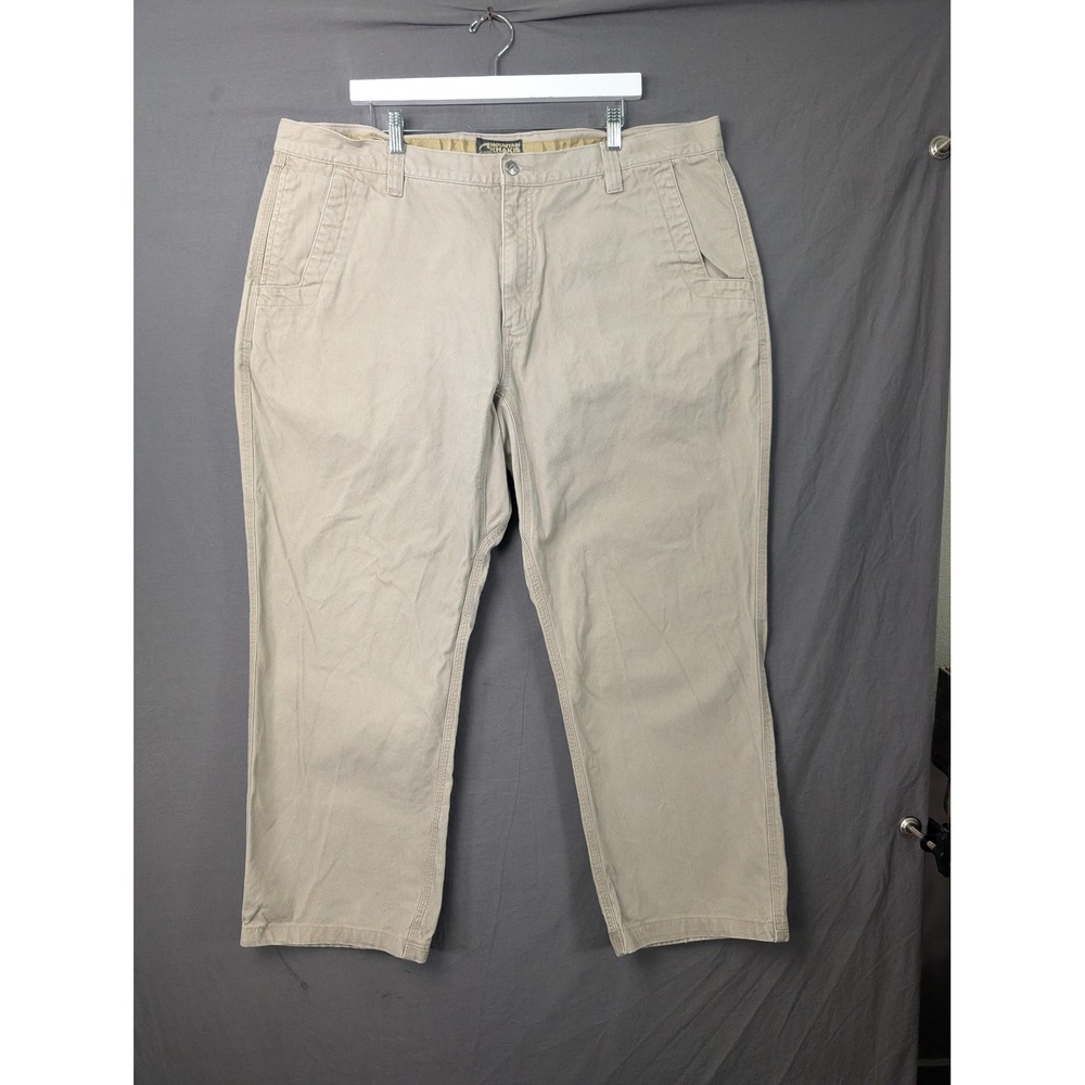 Mountain Khakis Mens Original Mountain Pant 44x32 Khaki Tan Cotton Workwear